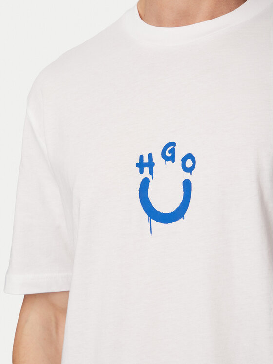 HUGO HUGO Camiseta Norizom 50560112 Blanco Regular Fit