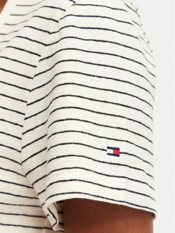Tommy Hilfiger Tommy Hilfiger Camiseta WW0WW48705 Blanco Regular Fit