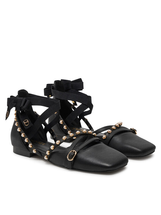 TWINSET Балеринки TWINSET 242TCP152 Черен