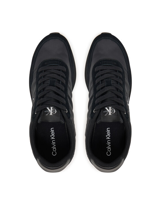Calvin Klein Sneakersy Calvin Klein Retro Runner Ess Mix Mat YM0YM01361 Czarny