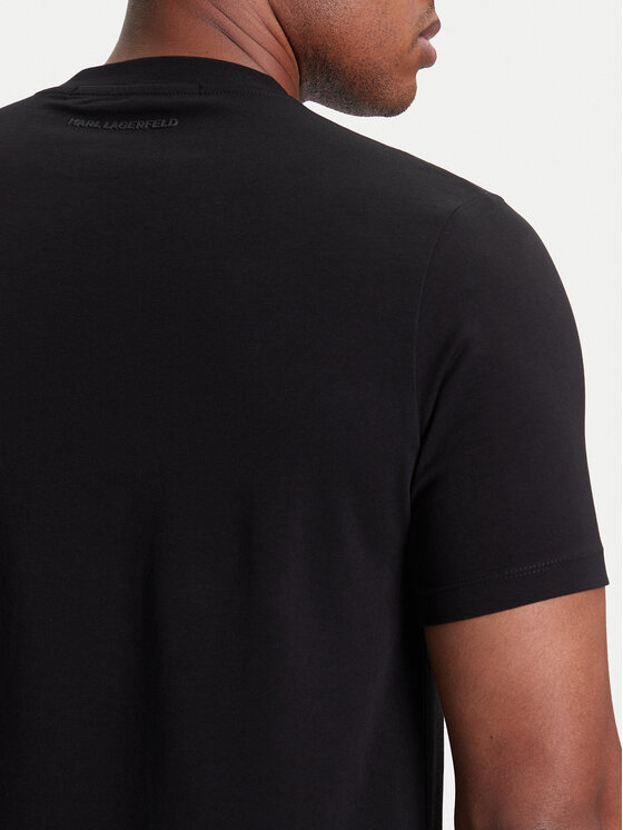 KARL LAGERFELD KARL LAGERFELD Camiseta 755046 553235 Negro Regular Fit