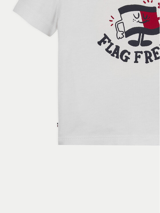 Tommy Hilfiger Tommy Hilfiger T-Shirt Graphic KN0KN01964 Λευκό Regular Fit