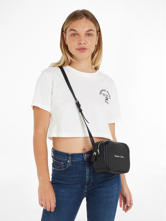 Tommy Jeans Ročna torba Tommy Jeans Camera Bag AW0AW15029 Črna