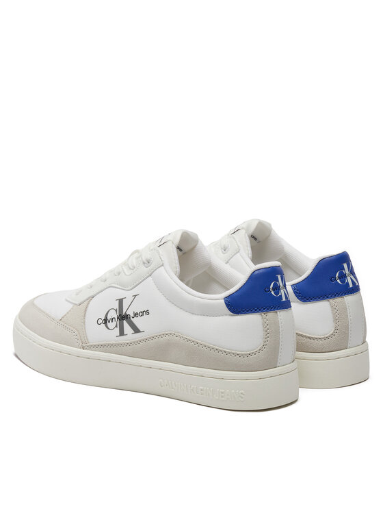 Calvin Klein Jeans Sneakers Calvin Klein Jeans Classic Cupsole Low Mix Mtl YM0YM01033 Alb