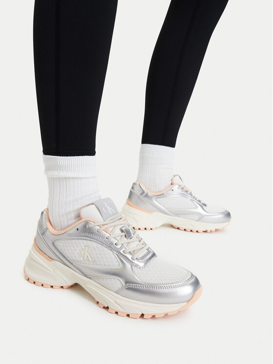 Calvin Klein Αθλητικά Calvin Klein Hike Runner Lace Up Mesh Mix Met YW0YW02063 Έγχρωμο