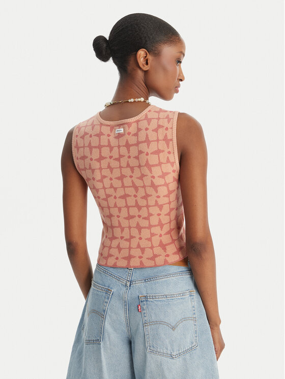 RVCA RVCA Top Shiver 23B071504 Rosa Slim Fit
