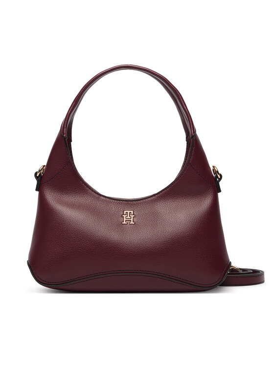 Tommy Hilfiger Torebka Tommy Hilfiger Th Everyday Mini Hobo AW0AW19185 Bordowy