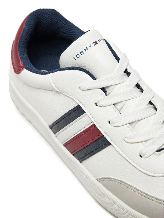 Tommy Hilfiger Sneakersy Tommy Hilfiger Stripes Low Cut Lace-Up Sneaker T3X9-33645-1269 Bílá