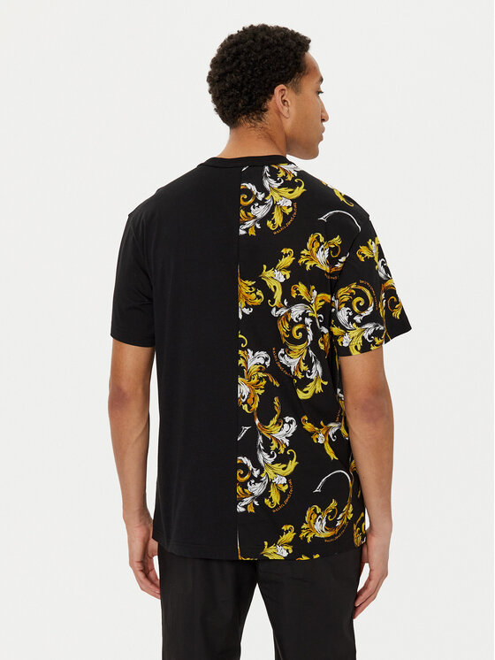Versace Jeans Couture Versace Jeans Couture Футболка 78GAH609 Чорний Regular Fit