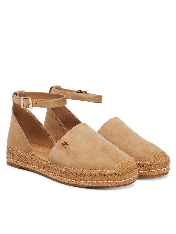 Tommy Hilfiger Espadrile Tommy Hilfiger Th Platform Espad Suede Strap FW0FW09144 Bež