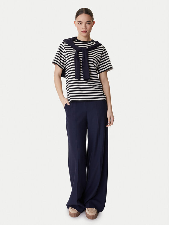 Weekend Max Mara Weekend Max Mara Camiseta Venaco 2615971031 Negro Relaxed Fit