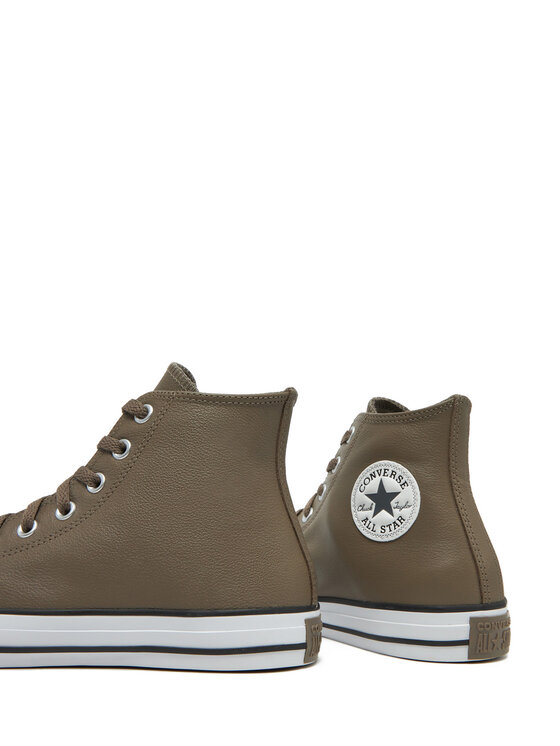 Converse Кецове Converse Chuck Taylor All Star Faux Leather Hi A09482C 216 Каки