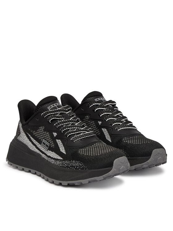 Tommy Jeans Tenisice Tommy Jeans Tjw Sporty Knit Runner EN02962 Crna