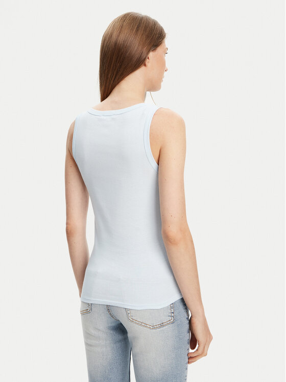 United Colors Of Benetton United Colors Of Benetton Top 3GA2DH010 Svijetloplava Slim Fit