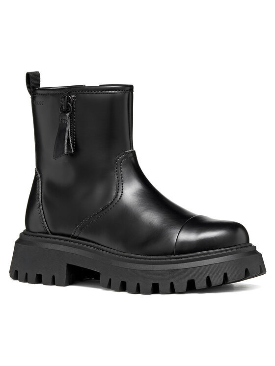 Geox Bokacsizma Geox J Maquinnens Girl J66M6B 000CN C9999 M Fekete
