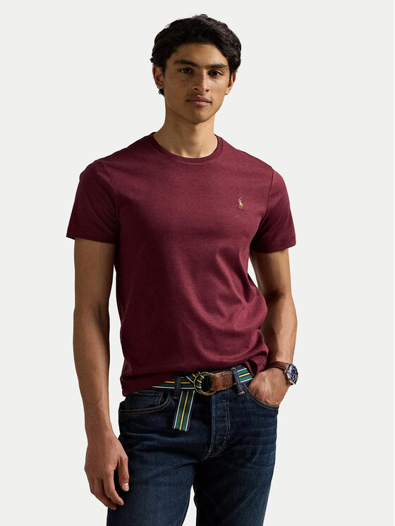 Polo Ralph Lauren Polo Ralph Lauren Camiseta 710740727098 Guinda/burdeos Custom Slim Fit