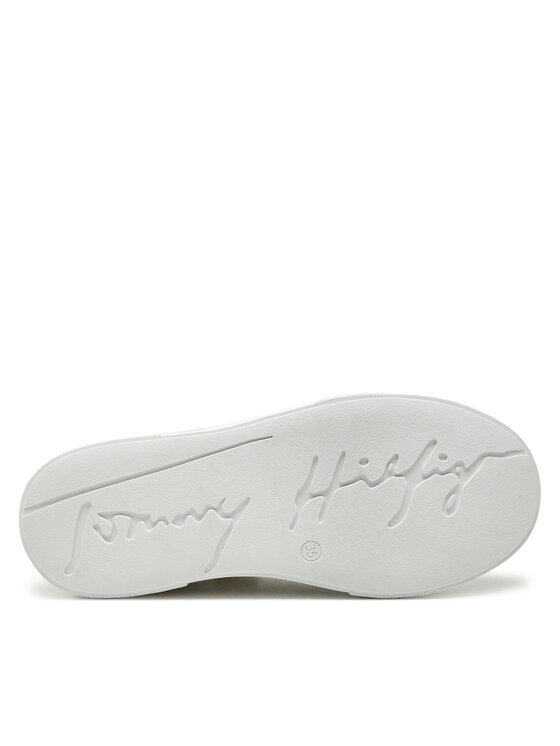 Tommy Hilfiger Сникърси Tommy Hilfiger Low Cut Lace-Up Sneaker T3A9-33743-1355 S Бял