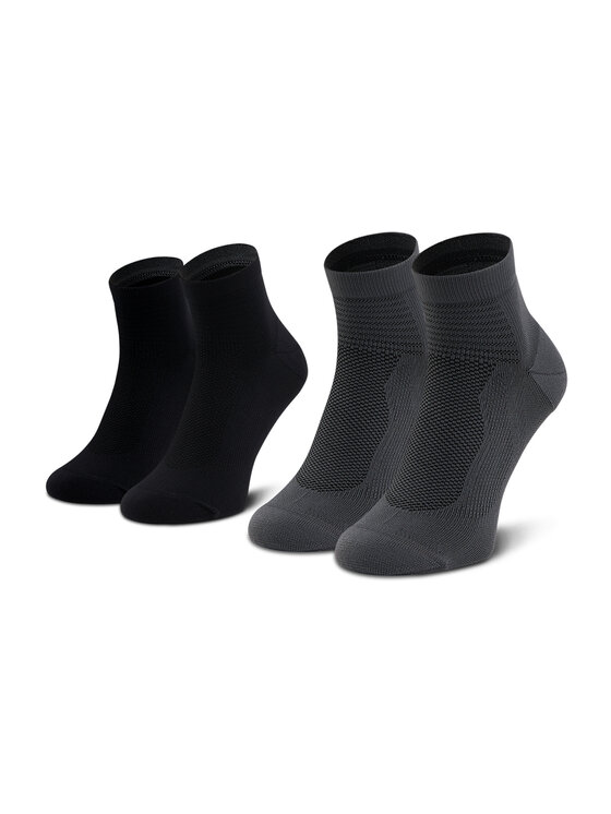 Asics Șosete lungi Asics 2Ppk Ultra Lightweight Quarter 3013A268 Negru