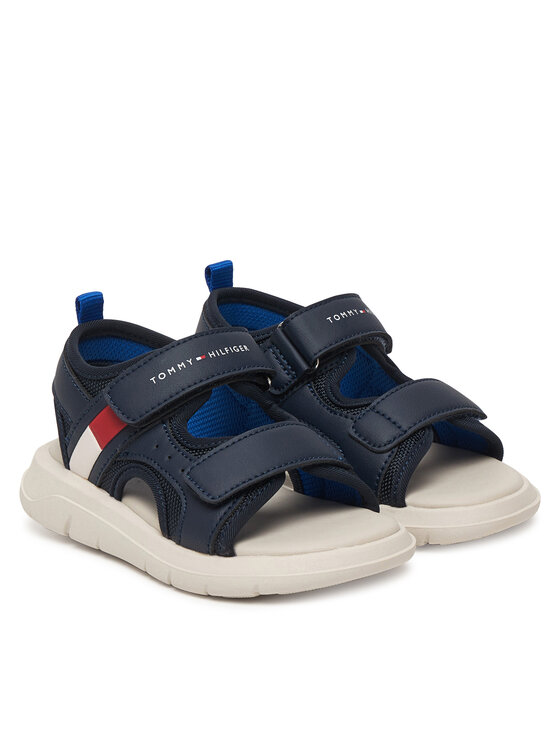 Tommy Hilfiger Σανδάλια Tommy Hilfiger Velcro Sandal T1B2-34386-1591 Σκούρο μπλε