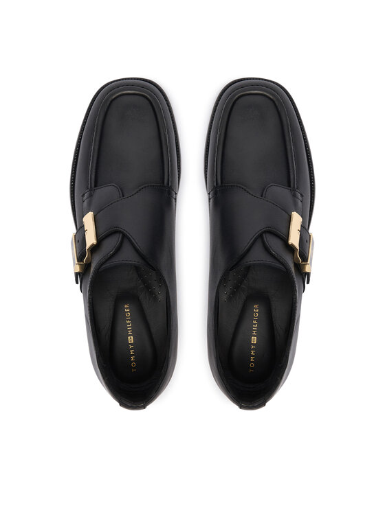 Tommy Hilfiger Cipele Tommy Hilfiger Th Buckle Moc Toe Loafers FW0FW09536 Crna