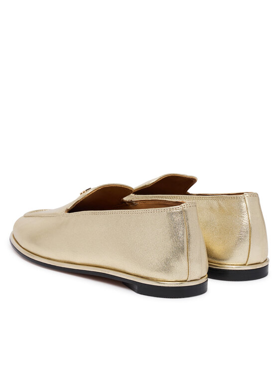 Tommy Hilfiger Lords Tommy Hilfiger Gold Loafer FW0FW08958 Arany