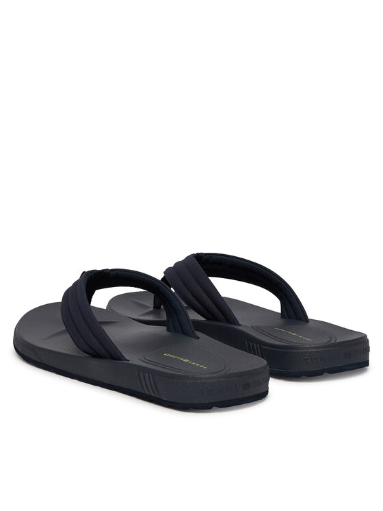 Tommy Hilfiger Chancletas Tommy Hilfiger Molded Hilfiger Lth Beach Sandal FM0FM05802 Azul marino