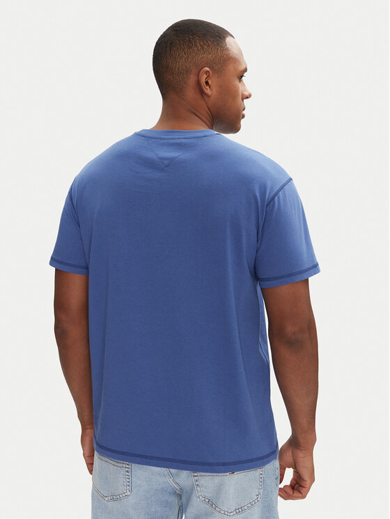 Tommy Jeans Tommy Jeans T-shirt Tonal Crest DM0DM20805 Plava Relaxed Fit
