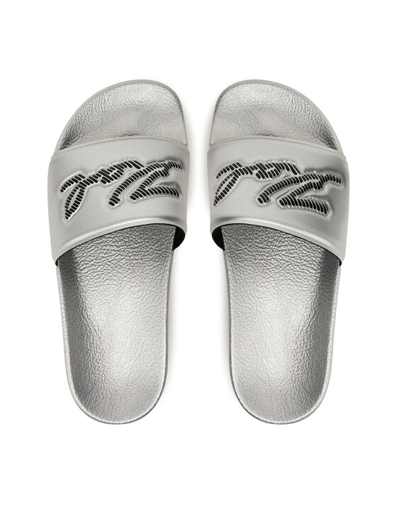 KARL LAGERFELD Шльопанці KARL LAGERFELD Kondo Maxi KL80872 Срібний