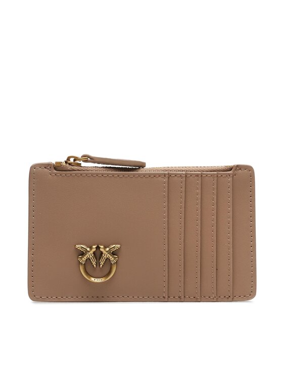 PINKO Etui na karty kredytowe PINKO Airone Cardholder AI 23-24 100251 A0F1 Brązowy