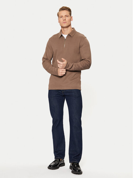 Selected Homme Selected Homme Polo 16095710 Smeđa Regular Fit