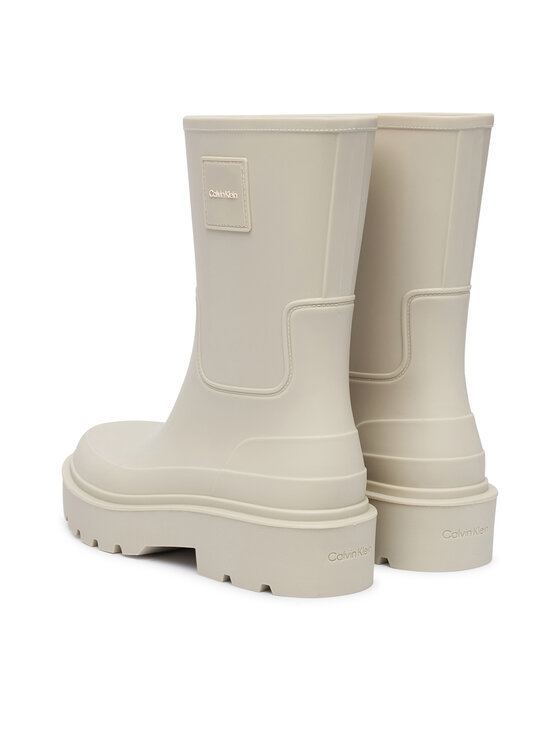 Calvin Klein Botas de agua Calvin Klein Rainboot Rubber HW0HW03179 Crema