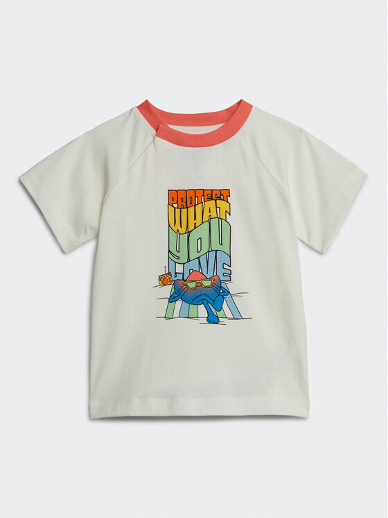 adidas adidas Футболка Graphic Print T-Shirt IB8607 Білий Regular Fit