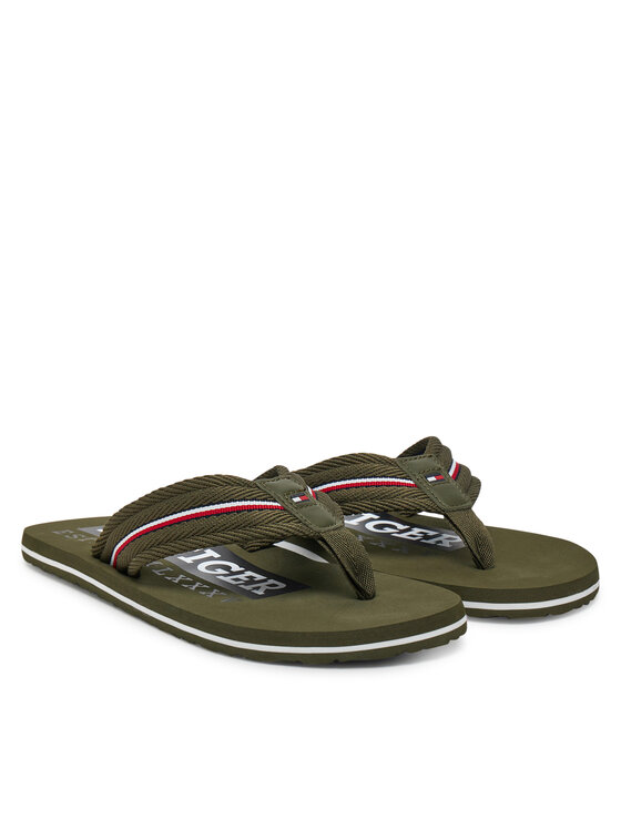 Tommy Hilfiger Čības uz pirksta Tommy Hilfiger Corporate Hilfiger Beach FM0FM05436 Sarkans