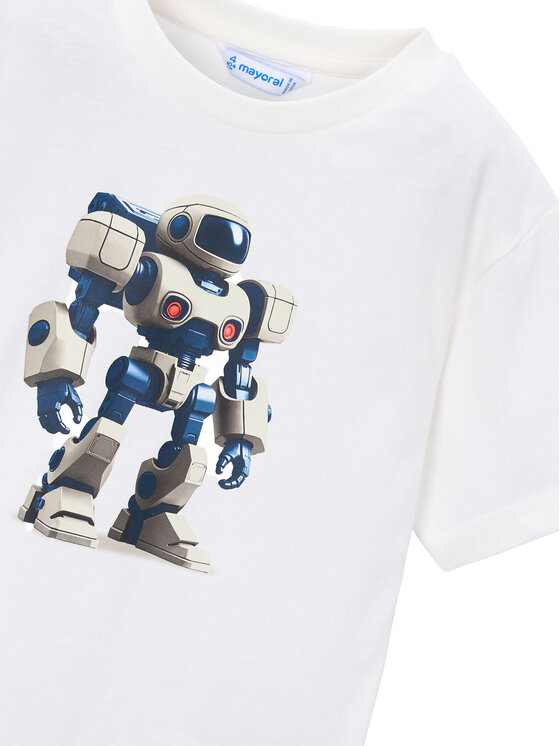 Mayoral Mayoral Camiseta 3066 Blanco Regular Fit