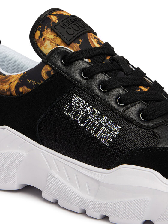 Versace Jeans Couture Снікерcи Versace Jeans Couture 80YA3SC1 Чорний