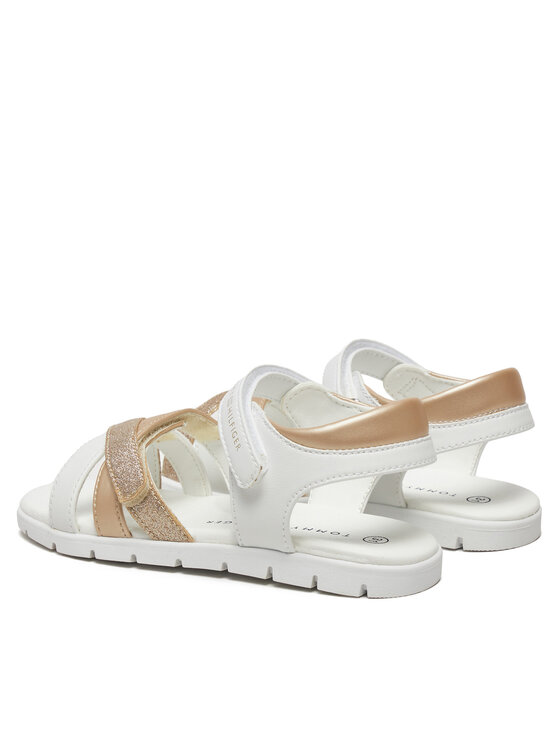 Tommy Hilfiger Sandali Tommy Hilfiger Velcro Sandal T1A2-33770-0273 S Bianco