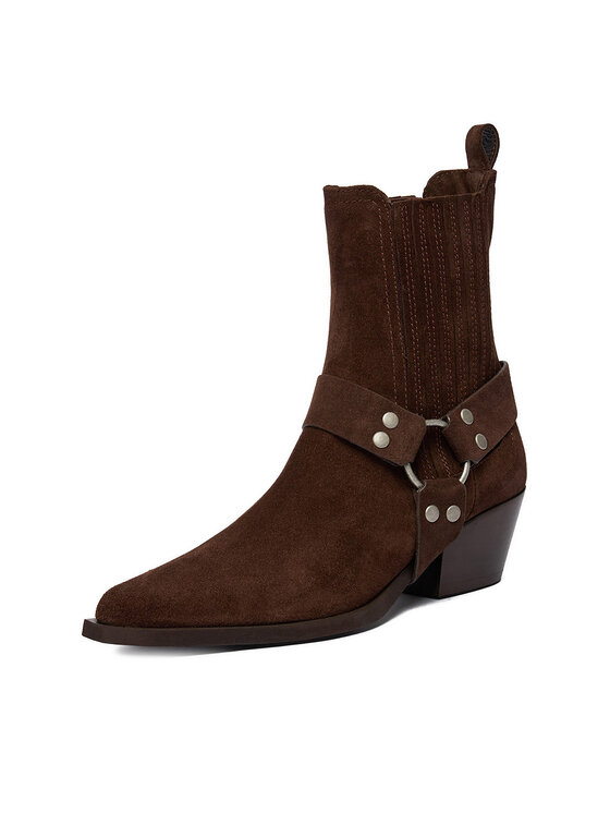 Badura Kovbojské topánky Badura EO-CHLOE-25FW002 Hnedá