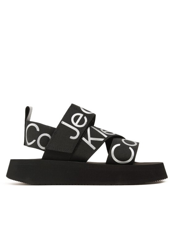 Calvin Klein Jeans Sandale Calvin Klein Jeans Prefersato Sandal Webb YW0YW01071 Negru