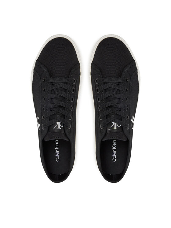 Calvin Klein Jeans Teniszcipő Calvin Klein Jeans Ess Vulc Low Cv Mg Wn YW0YW01762 Fekete