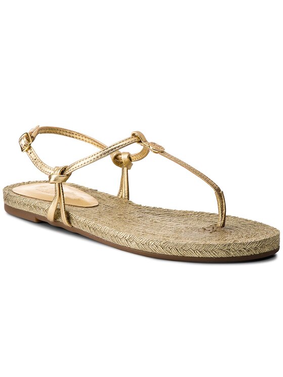 LAUREN RALPH LAUREN Žabky Lauren Ralph Lauren Makayla 802699760001 Zlatá