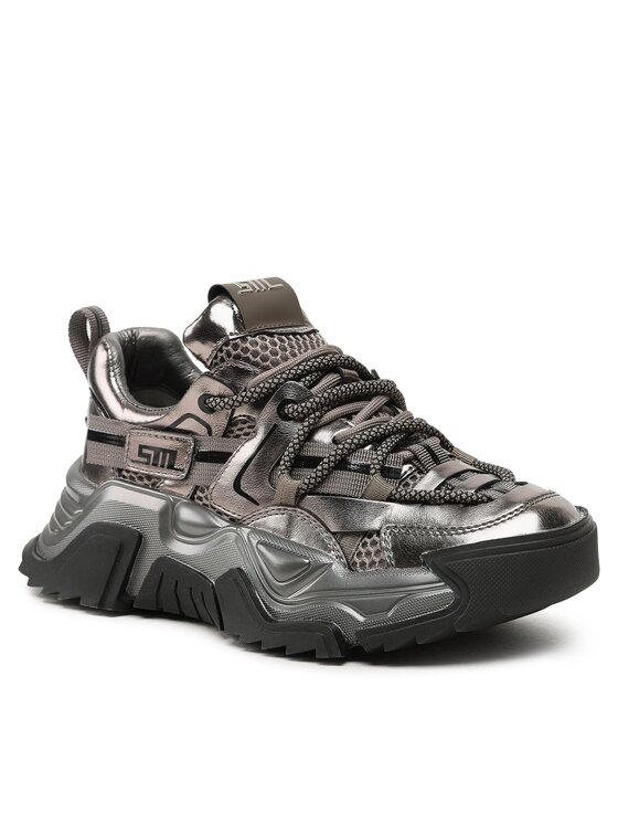 Steve Madden Snīkeri Steve Madden Kingdom Sneaker SM11002519 SM11002519-733 Sudraba