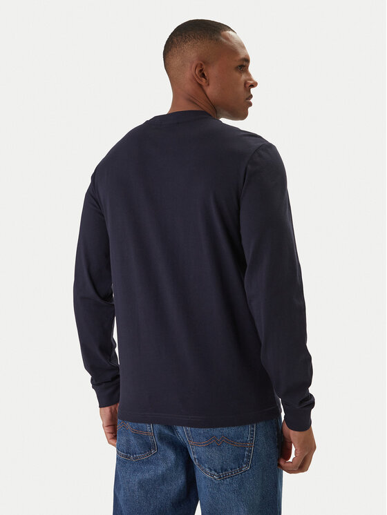 Napapijri Napapijri Longsleeve S-Box Logo NP0A8BC5 Cиній Regular Fit
