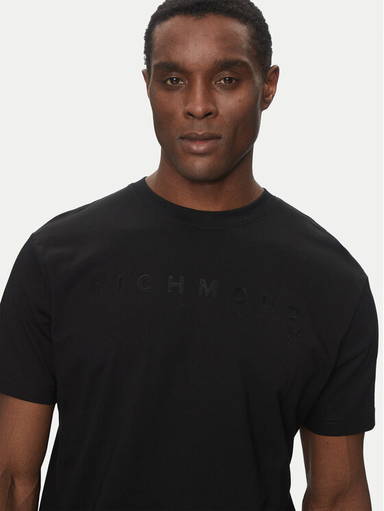 Richmond X Richmond X Marškinėliai UMP25009TS Juoda Regular Fit