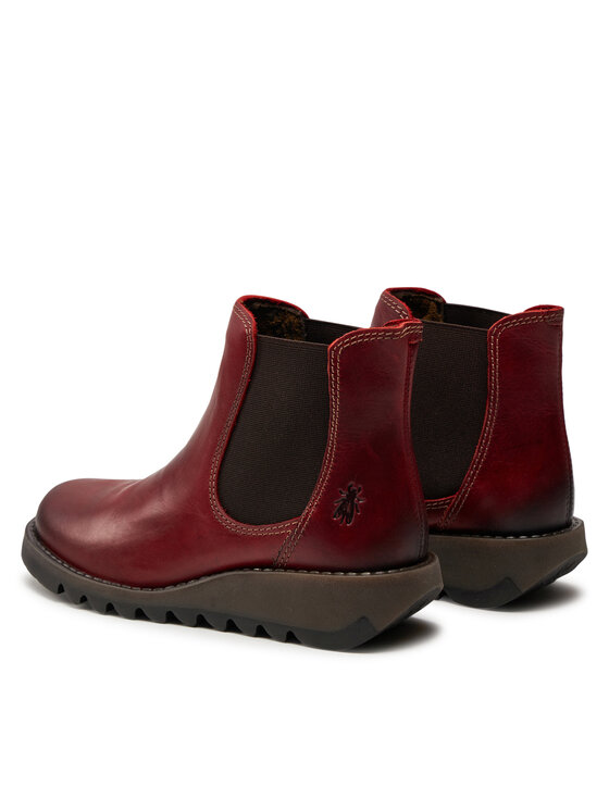 Fly London Gležnjarji Chelsea Fly London Salvfly P143195004 Bordo rdeča