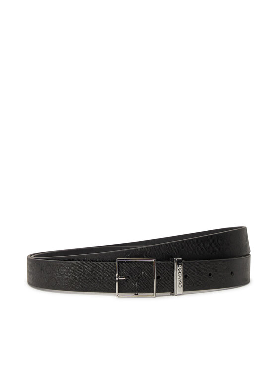 Calvin Klein Dámsky opasok Calvin Klein Branded Loop Square Belt 2.5_Mn K60K613244 Čierna