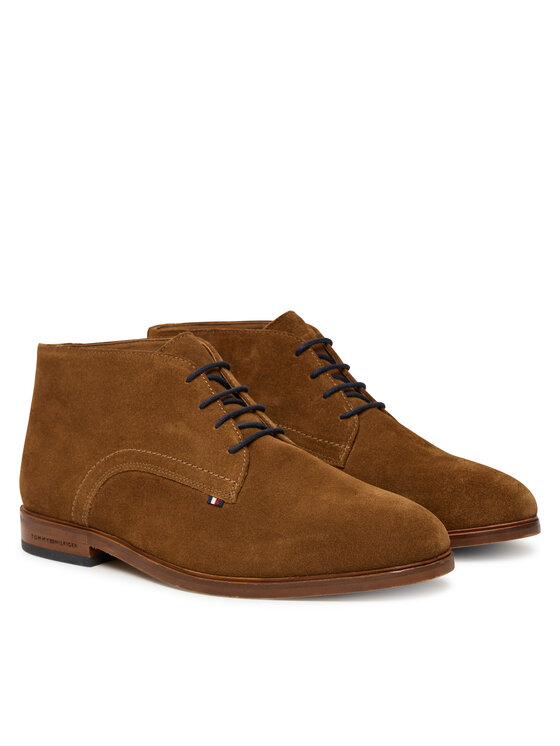 Tommy Hilfiger Botines planos Tommy Hilfiger Dress FM0FM05726 Marrón