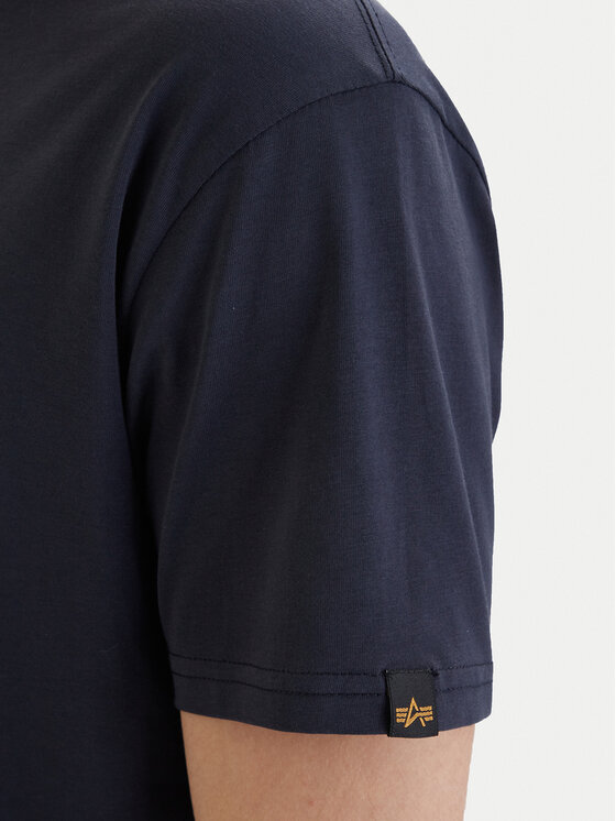 Alpha Industries Alpha Industries Camiseta Basic 118533 Azul marino Regular Fit