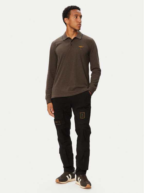 Aeronautica Militare Aeronautica Militare Polo 262PO1653UP00082 Marrón Regular Fit