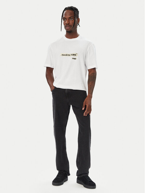 HUGO HUGO Camiseta Naxter 50570028 Blanco Regular Fit