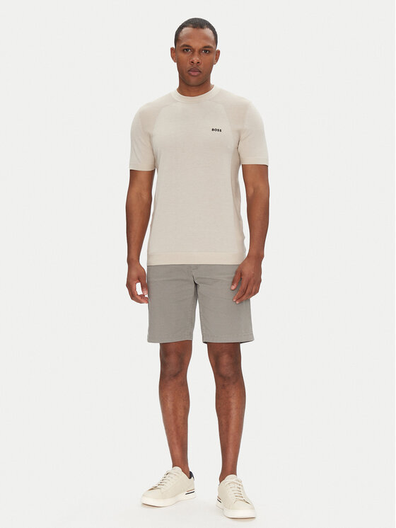 BOSS BOSS Футболка Momentum 50520683 Бежевий Regular Fit